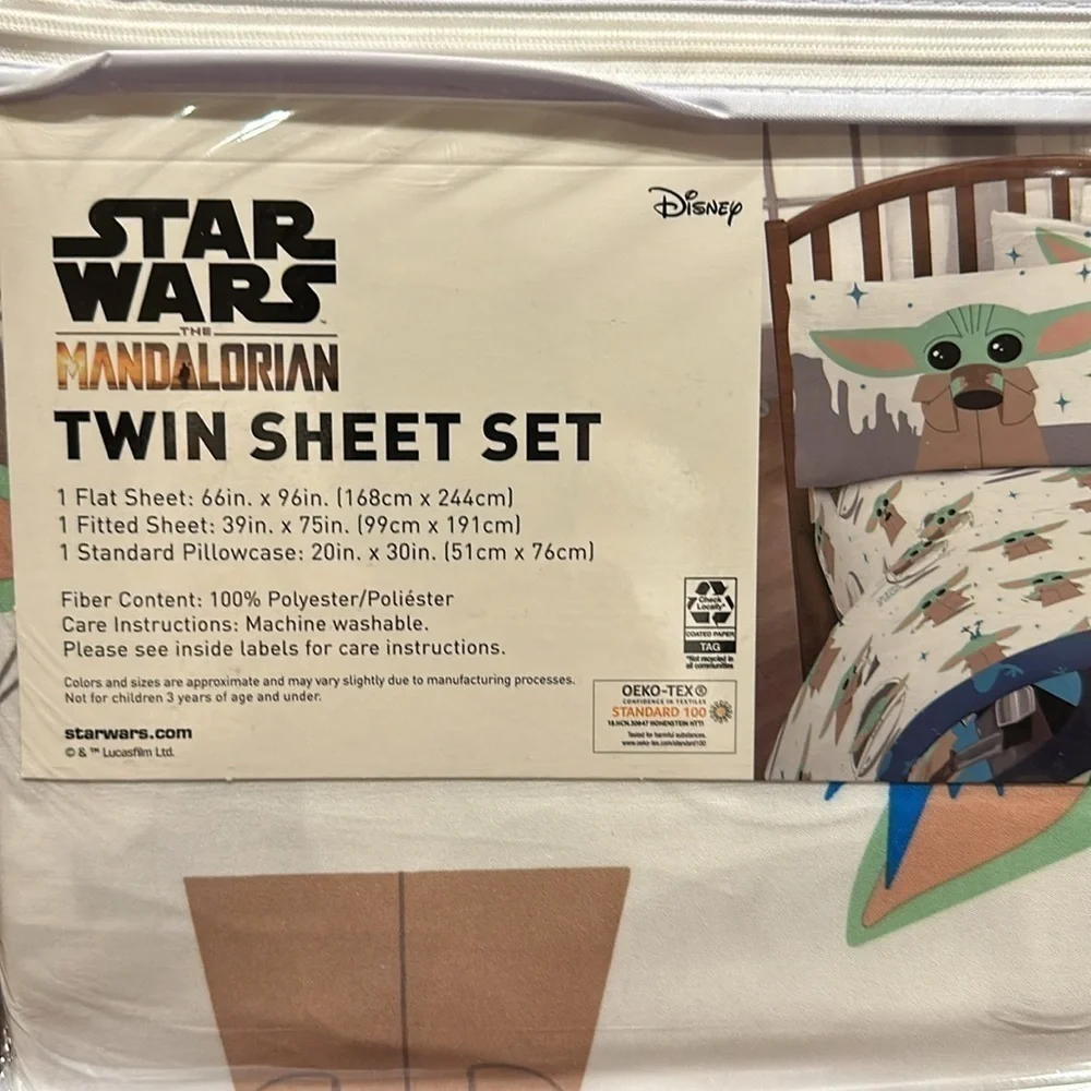 Star Wars Mandalorian Twin 3-Piece Sheets Set